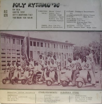 Orchestre Poly Rythmo De Cotonou - Poly Rythmo 76 ALS026_Verso