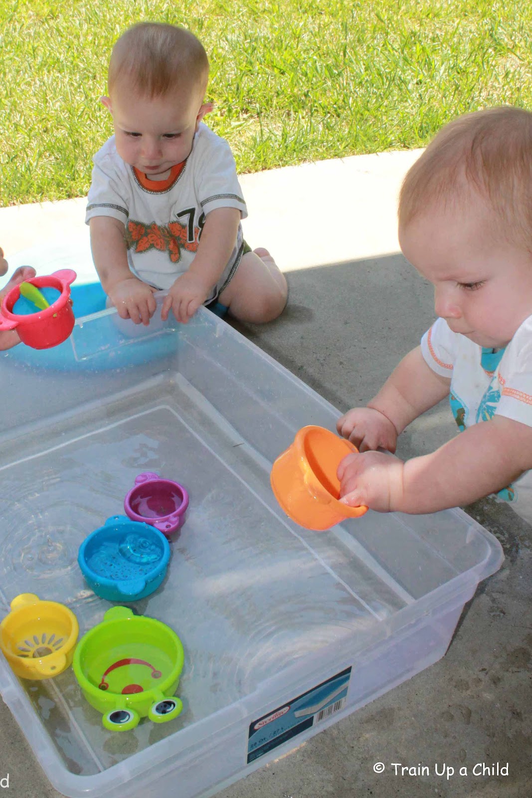 Water Play Sensory Bin for Babies Learn Play Imagine