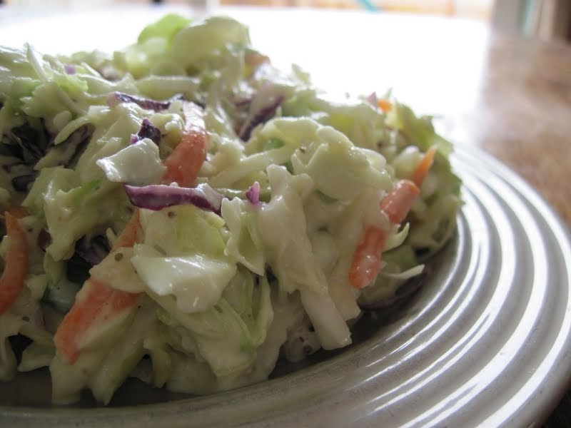 Simple. Healthy. Tasty Coleslaw, made without dairy or sugar