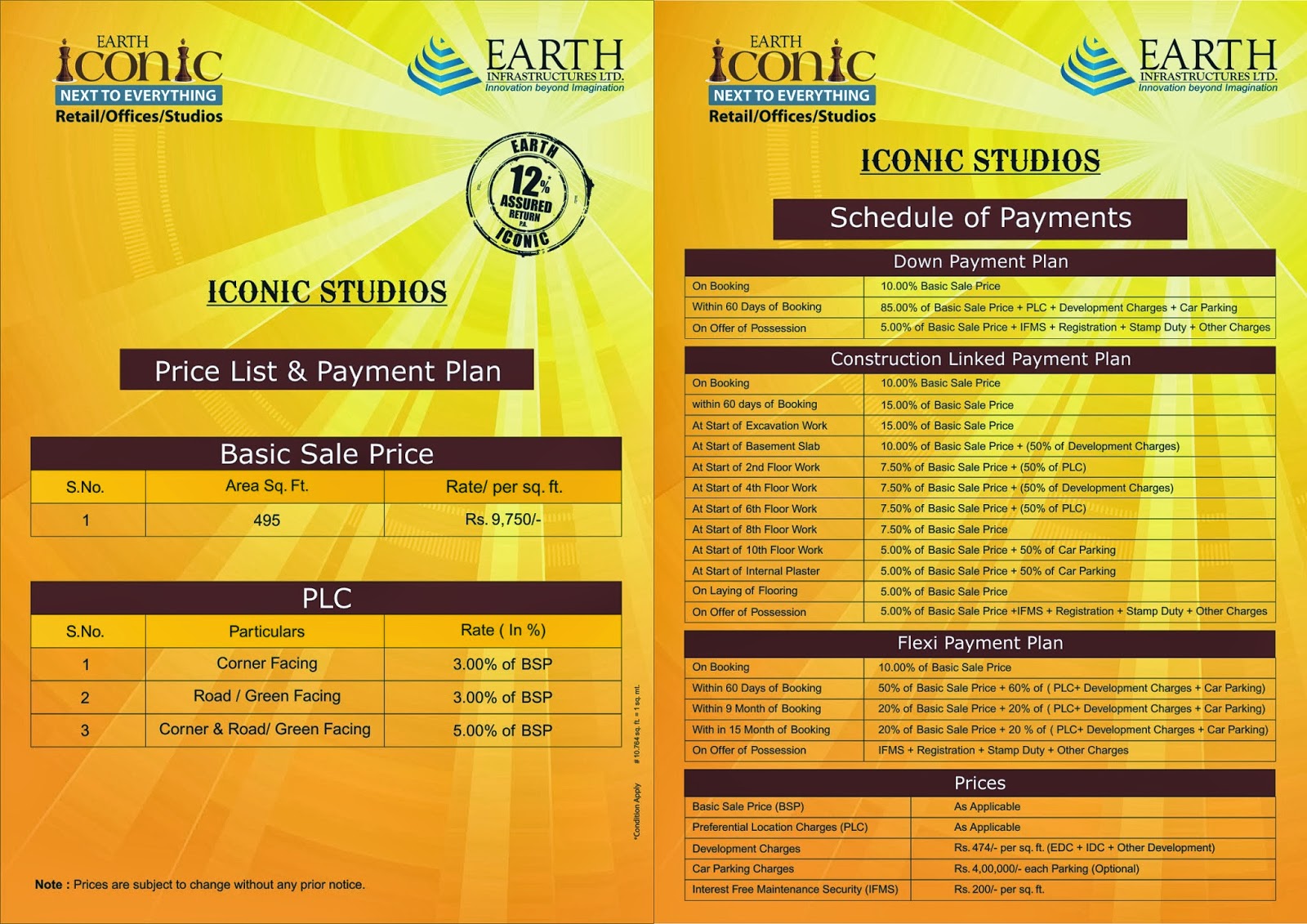 Book your Apartments in sector112, Gurgaon,By Earth Infrastructure Limited