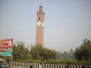 The  Hussainabad Clock tower  in Lucknow.