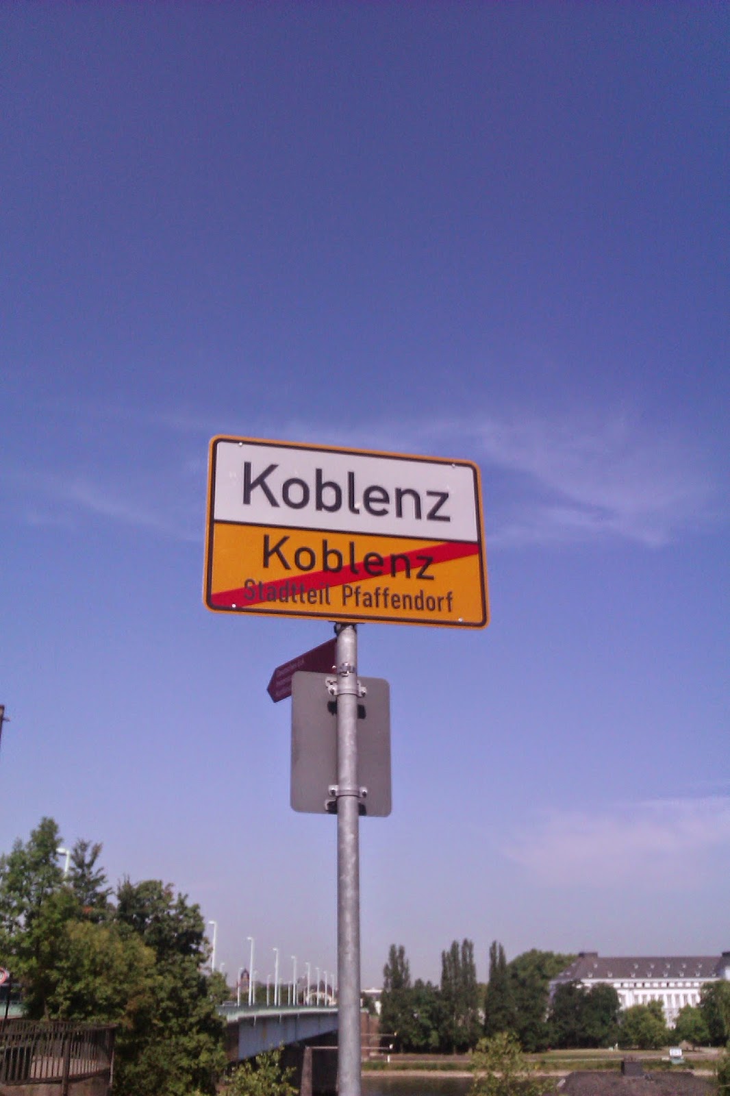 Leaving KO-Pfaffendorf entering KO-Horchheim