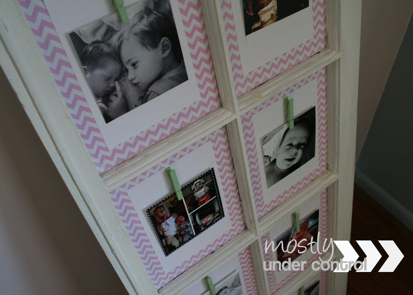 DIY Window Pane Picture Frame Mostly Under Control