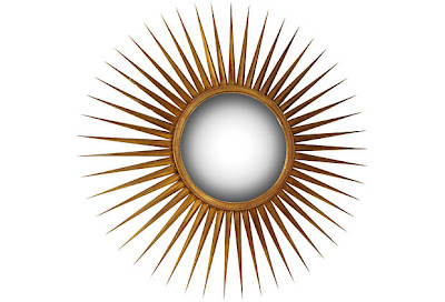 Wood Sunburst Mirror