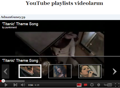 YouTube video playlists embed kodu ekleme