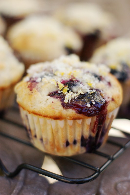 The Kitchen is My Playground Double Blueberry Muffins with Citrus