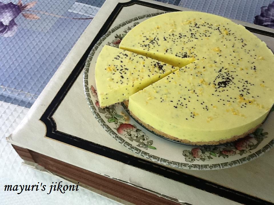 Mayuri's Jikoni 314. Lemon poppy seed cheesecake