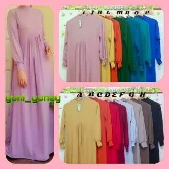 Gamis Jersey Rempel Blossom Dress | azzahidahcollections.com