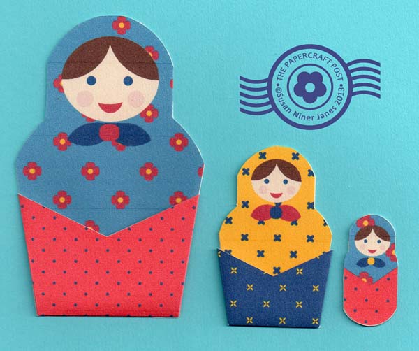 The Papercraft Post Russian Doll Pockets PrintandCut!