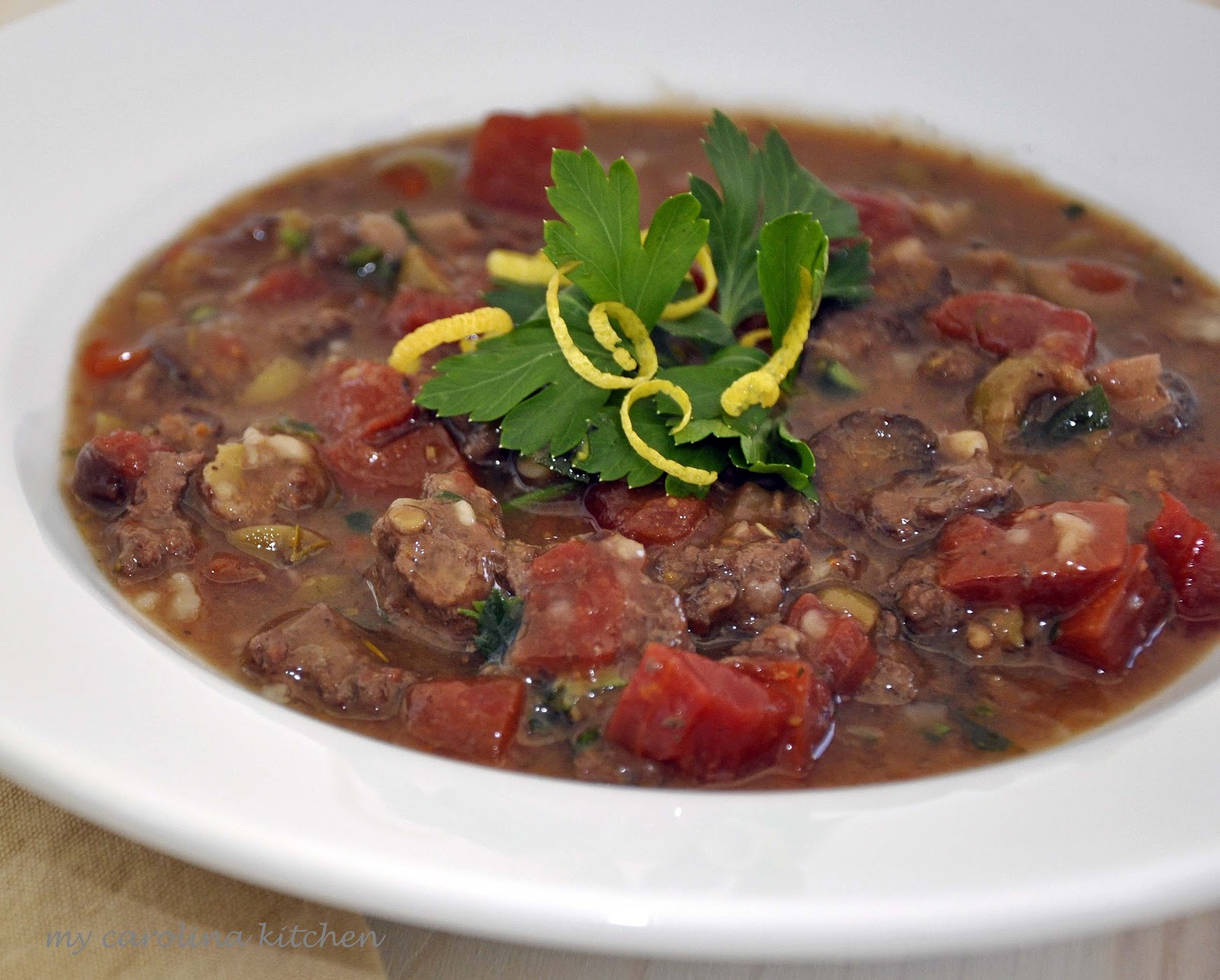 My Carolina Kitchen Let French Lamb Stew with Figs and Olives