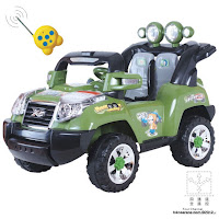 2 Mobil Mainan Aki Elite 008Q Jeep Jumbo Size