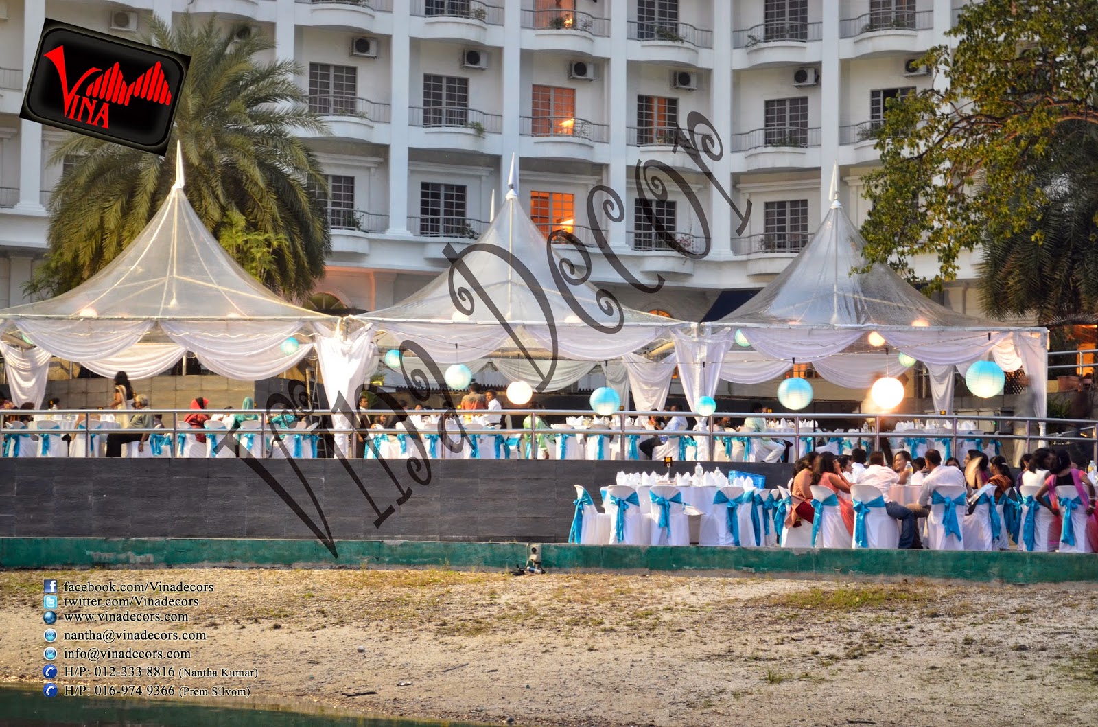 Flamingo Hotel - Garden Wedding Dinner at Flamingo Hotel, Ampang on 31/08/2014 by Vina Canopy & Decor (Marky Tent, Canopy, Table, Chair and Paper Lantern Decor) Flamingo Hotel - Garden Wedding Dinner at Flamingo Hotel, Ampang on 31/08/2014 by Vina Canopy & Decor (Marky Tent, Canopy, Table, Chair and Paper Lantern Decor)