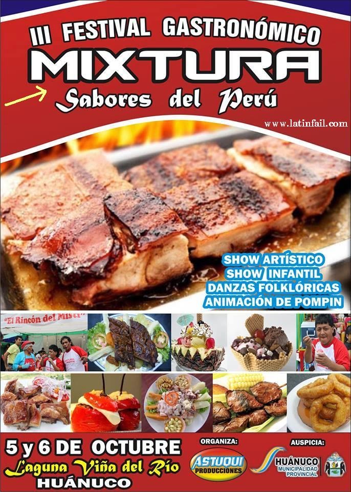 Festival gastronómico MISTURA en Huánuco - www.latinfail.com
