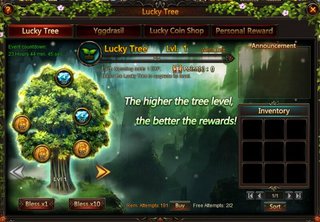 League of Angels Lucky Tree