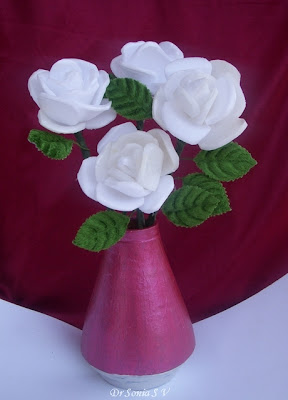 Craft Ideas Thermocol on Cards Crafts Kids Projects Thermocol Flowers Tutorial
