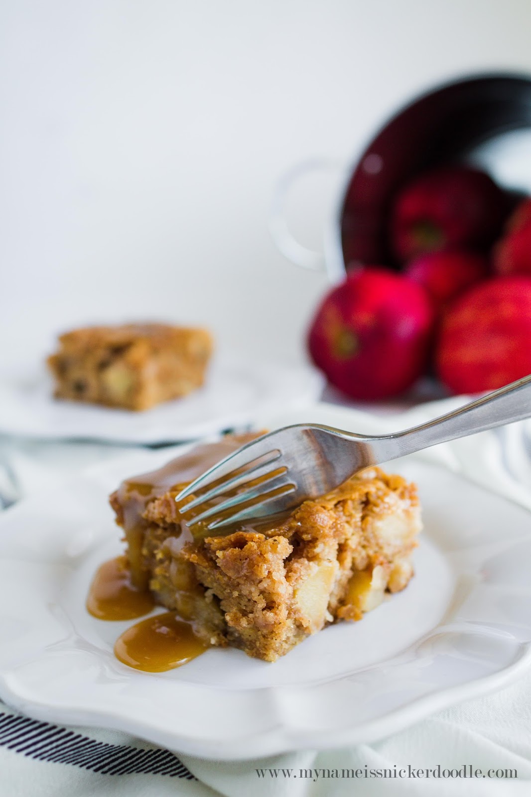 Apple Cake With A Caramel Glaze My Name Is Snickerdoodle