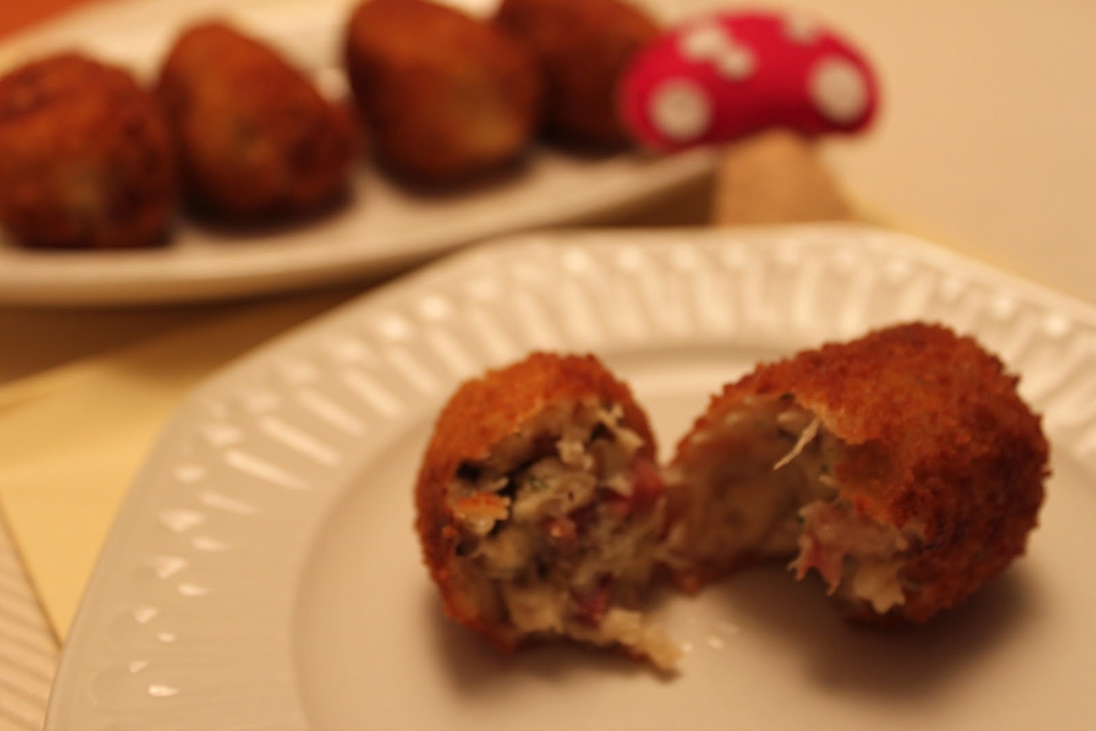 cacharreando en mi cocina CROQUETAS DE POLLO, JAMÓN Y CHAMPIÑONES