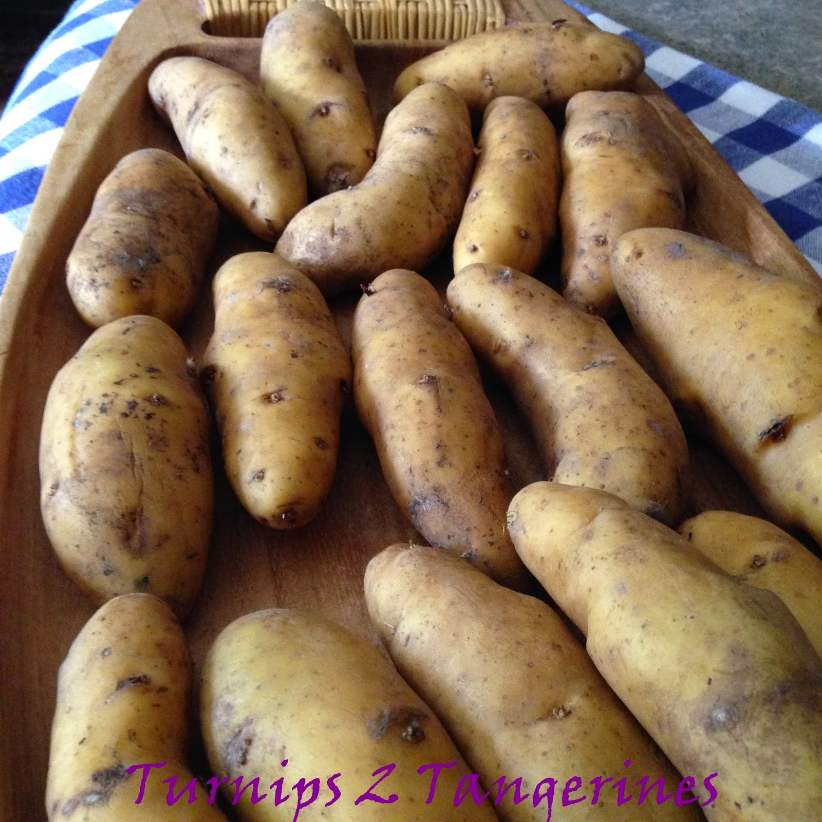 Turnips 2 Tangerines {Easy} Roasted Russian Banana Fingerling Potatoes
