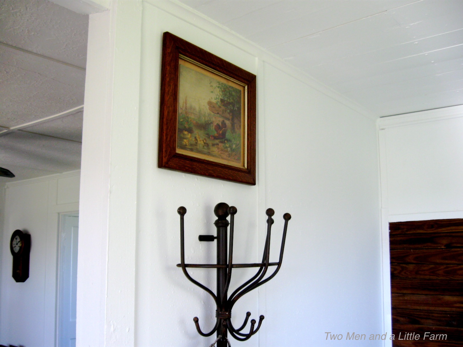 Two Men and a Little Farm WALL MOUNTED COAT RACK