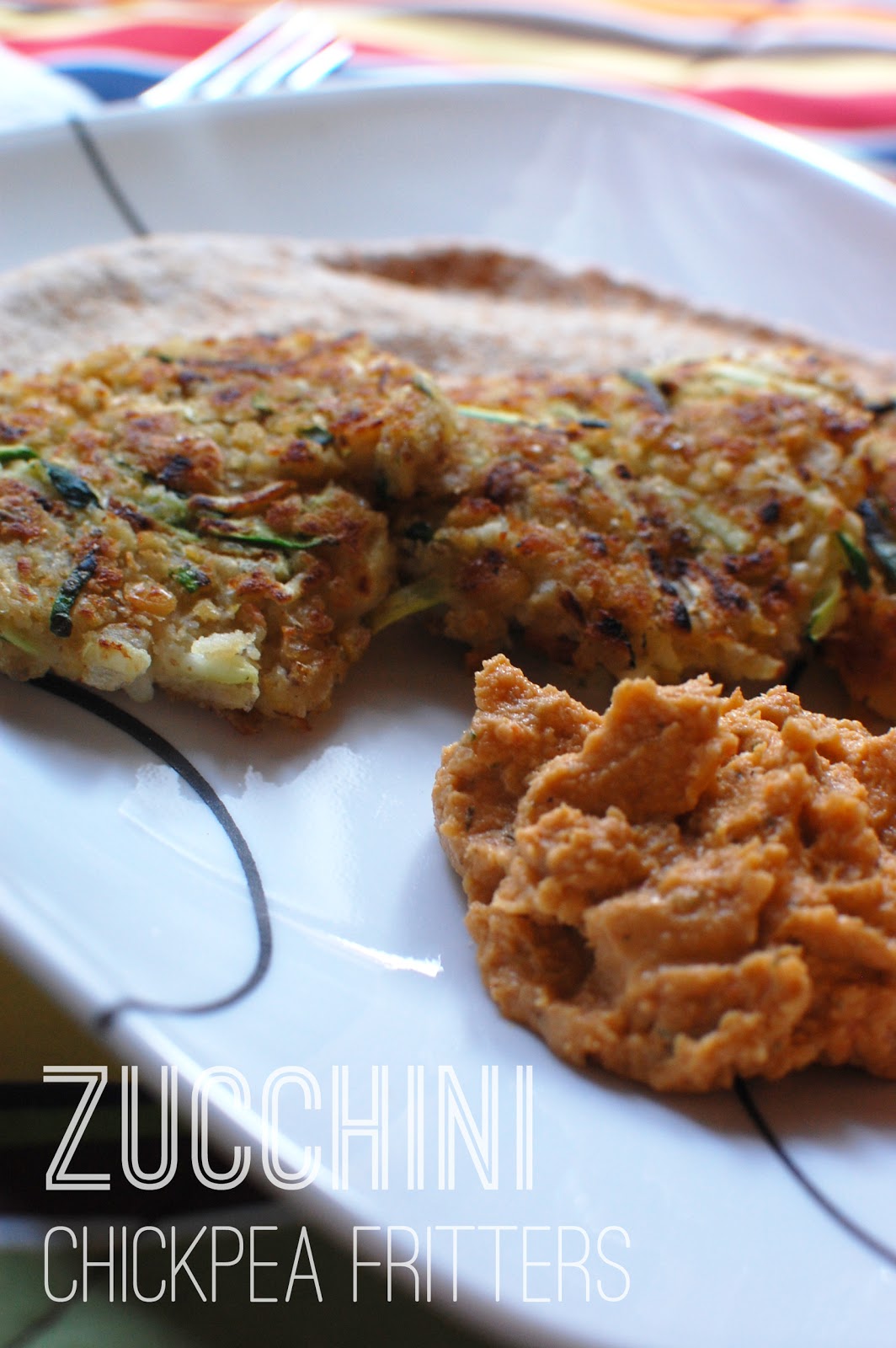 VeganFling Zucchini Chickpea Fritters