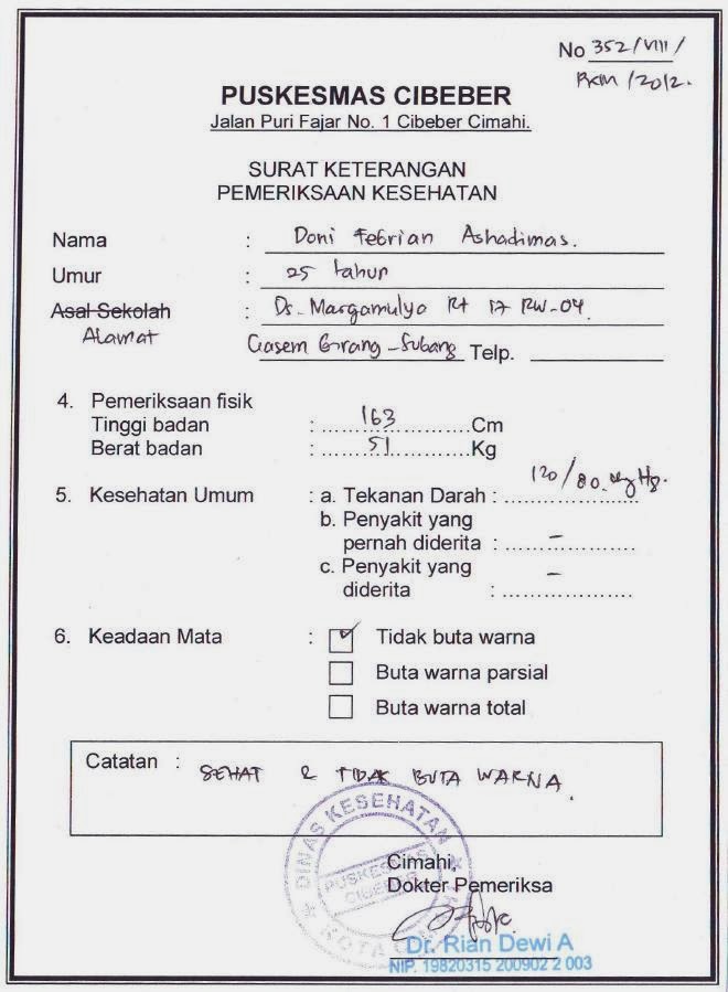 Contoh Surat Dokter Puskesmasklinik Kosong