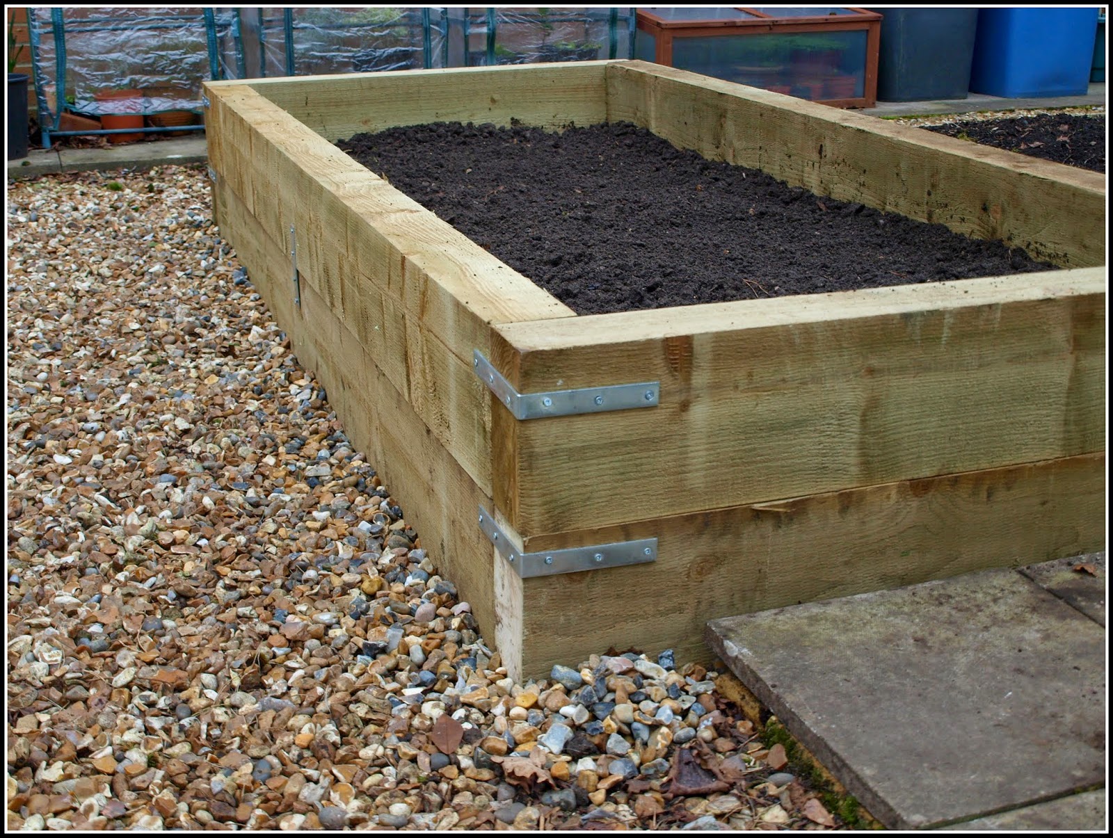 Mark's Veg Plot Raised Bed renewal the finished article