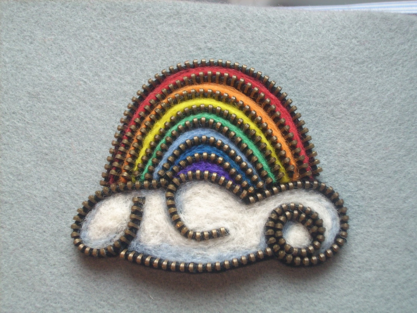 Rainbow Diy zipper crafts, Zipper jewelry, Zipper crafts