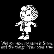 simon kangaroo captain chalk drawings land cartoon name know board childhood well hello draw true come things drawing kangaroos song