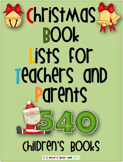 FREE Christmas Book Lists for Teachers and Parents - Text List 10 pages 540 books