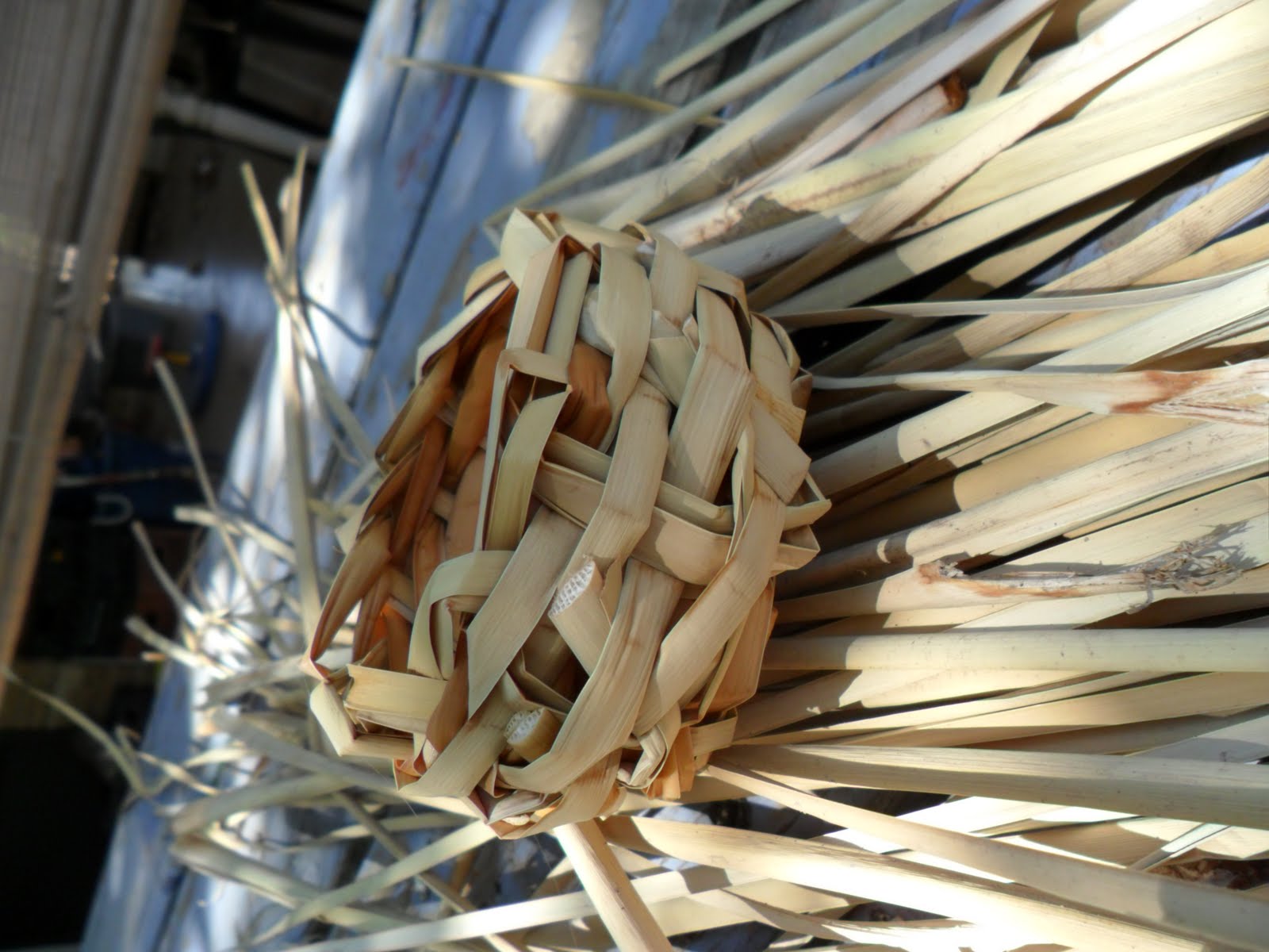 worth a knit Cattail Basket