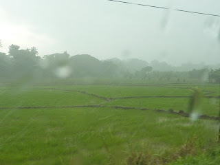 rouler sous la pluie au Sri Lanka