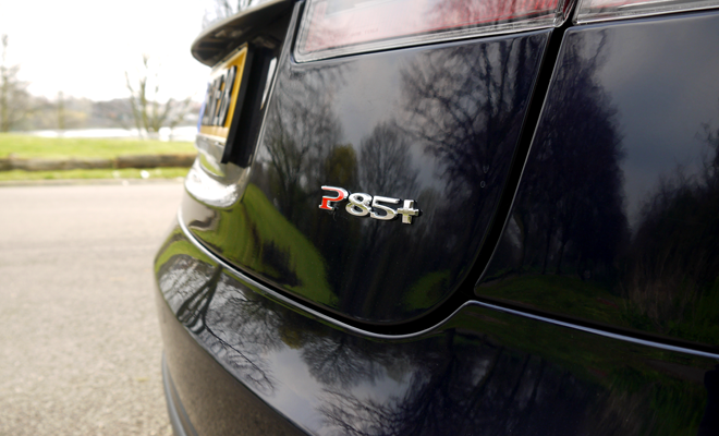 Tesla Model S P85+ badge