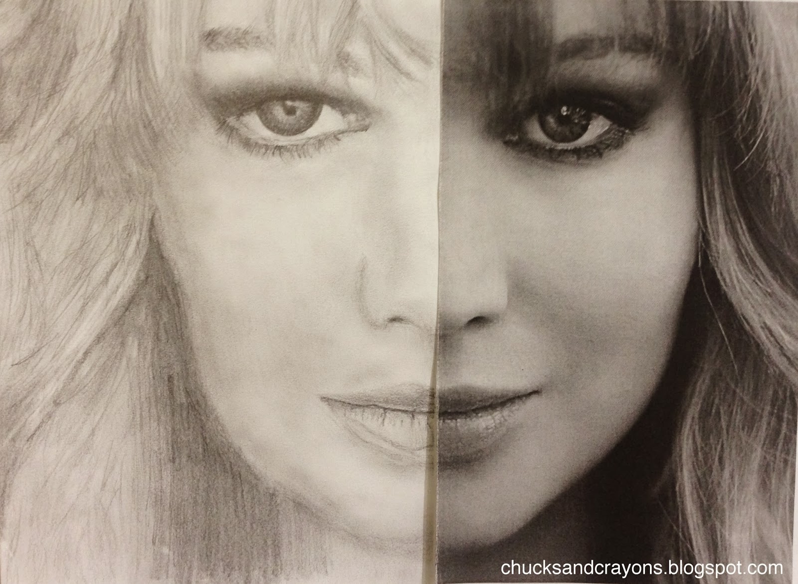  Half And Half Sketchs Or Drawings for Beginner