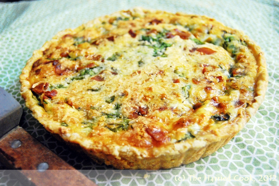 The Harried Cook Spinach & Bacon Quiche