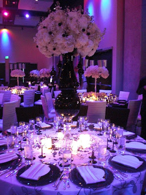 Purple Wedding Decorations on Purple Wedding Venue Decorations