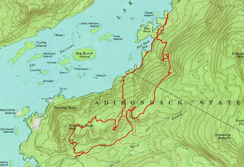 Off on Adventure Shelving Rock Ramble Lake Wild Forest 7/27/14