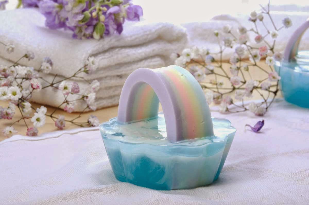 http://www.latikasoap.com/DIY_Rainbow_Soap/