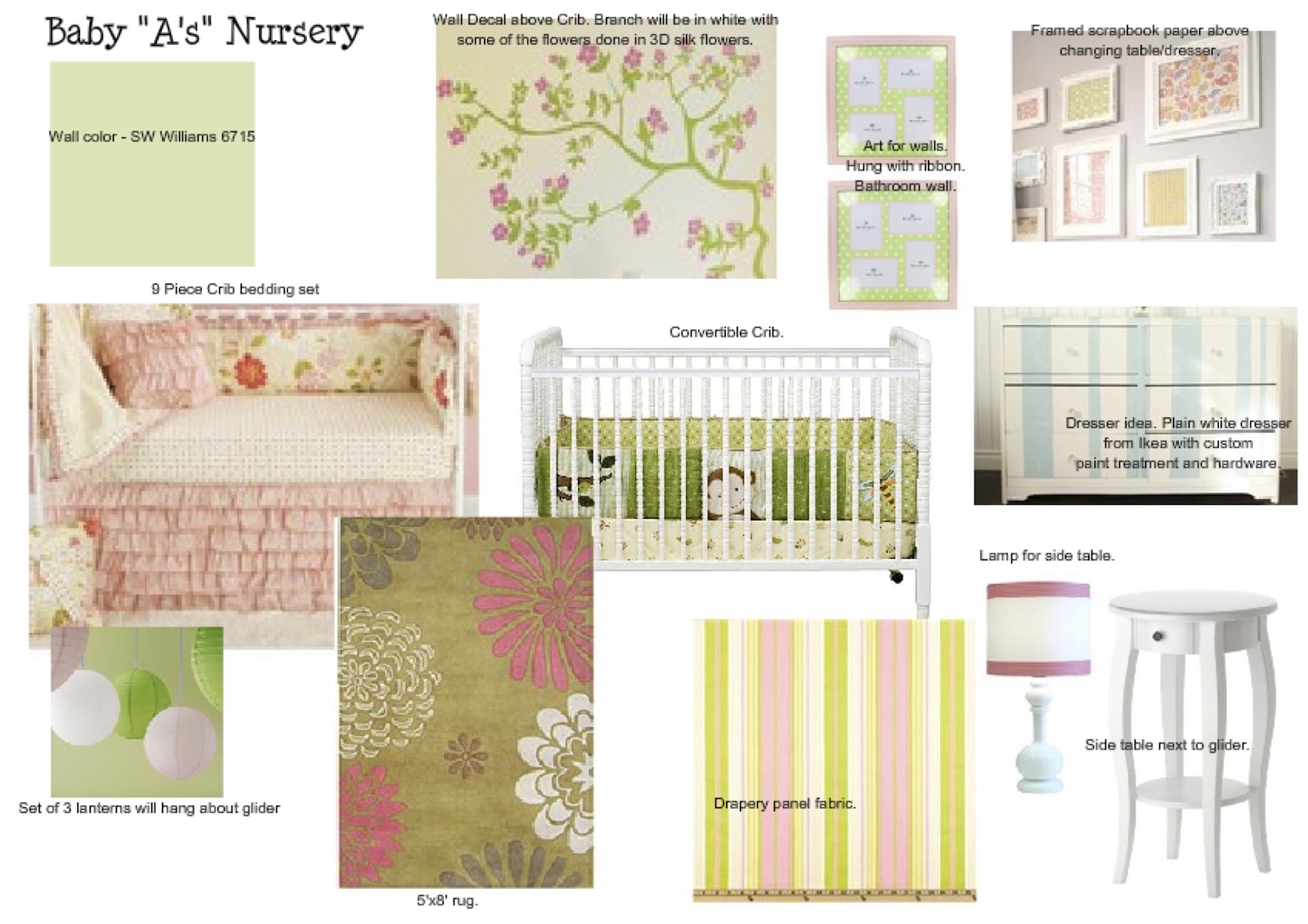 Special Project Pink and Green Nursery Reveal HLL Interiors