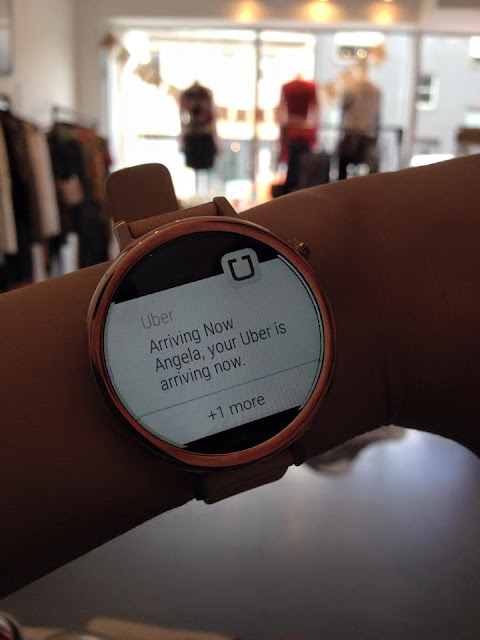 The Moto360 smart watch by Motorola in Rose Gold