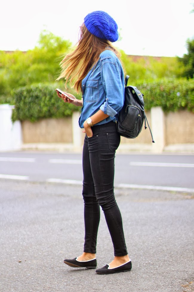 Marilyn's Closet FASHION BLOG Blue Beanie and MORE