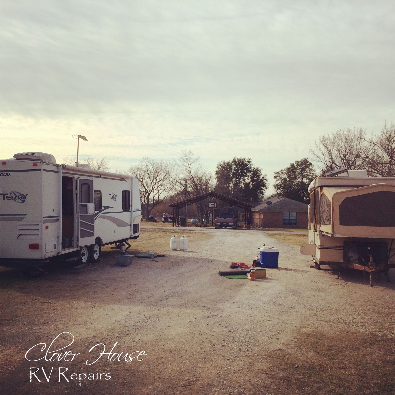 Clover House Our "NewToUs" Camper Repairs