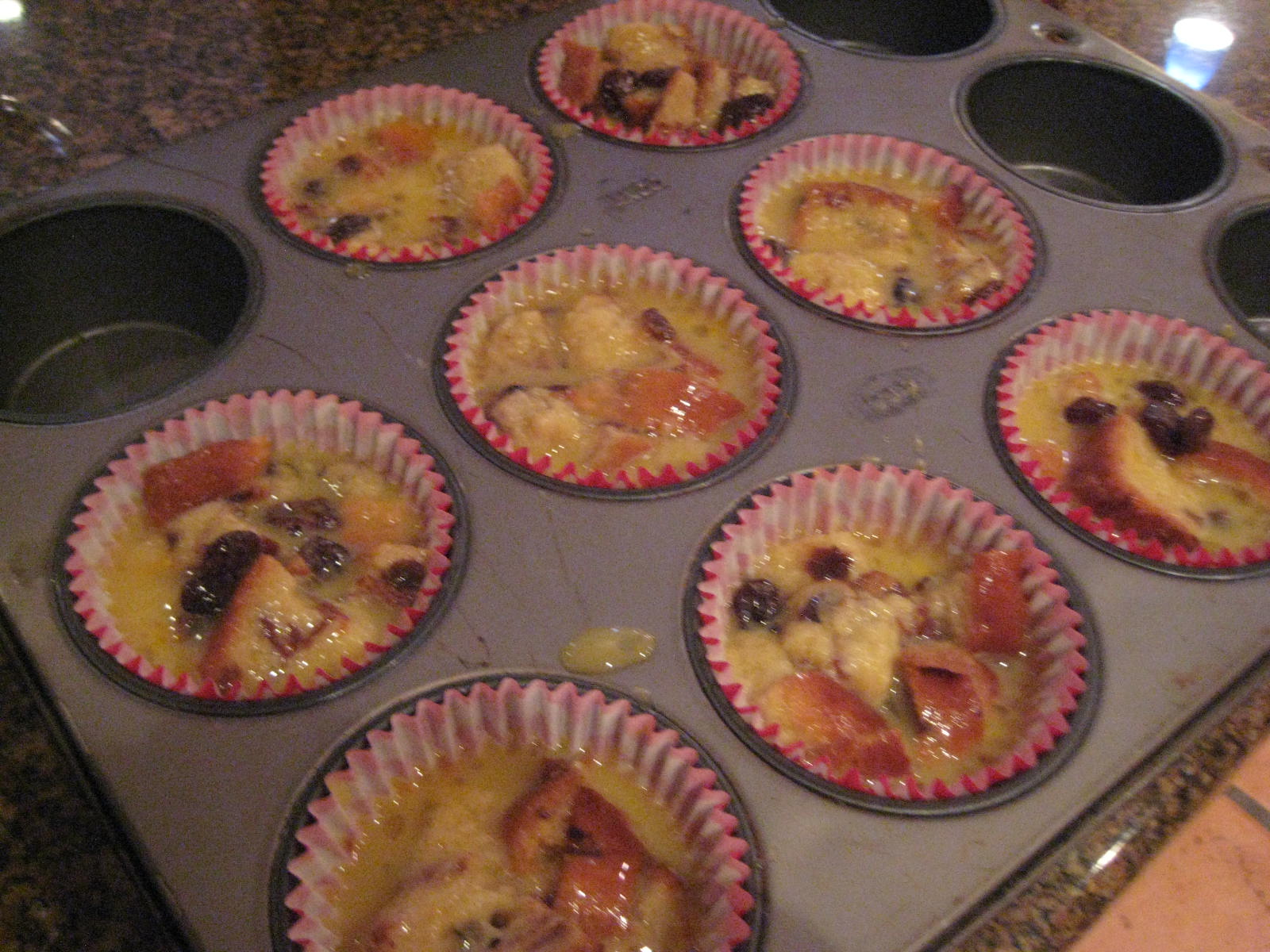 Creative Party Ideas by Cheryl Bread Pudding Cupcakes with Cinnamon