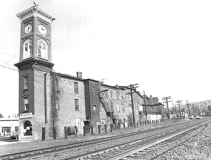 Old Pictures of Columbia County NY Clocktower and Railroad Ave, Chatham NY