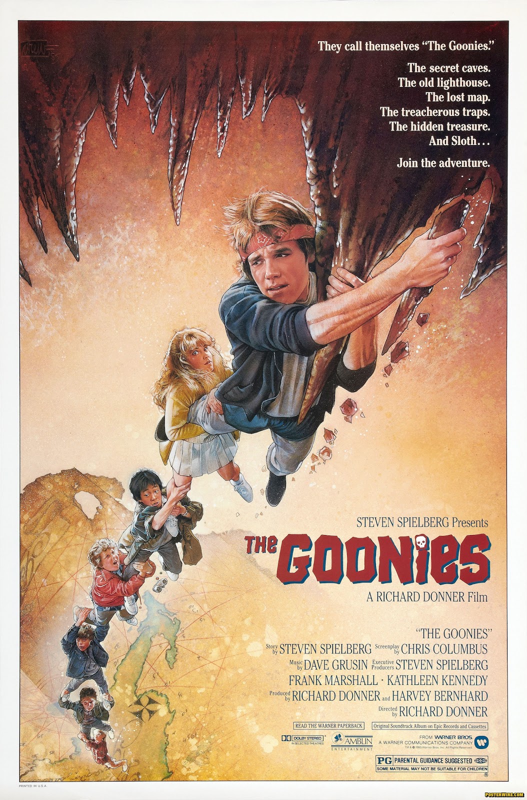 The Geeky Nerfherder: Movie Poster Art: The Goonies (1985)