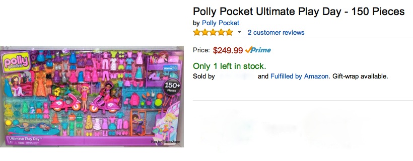 polly pocket 150 piece set