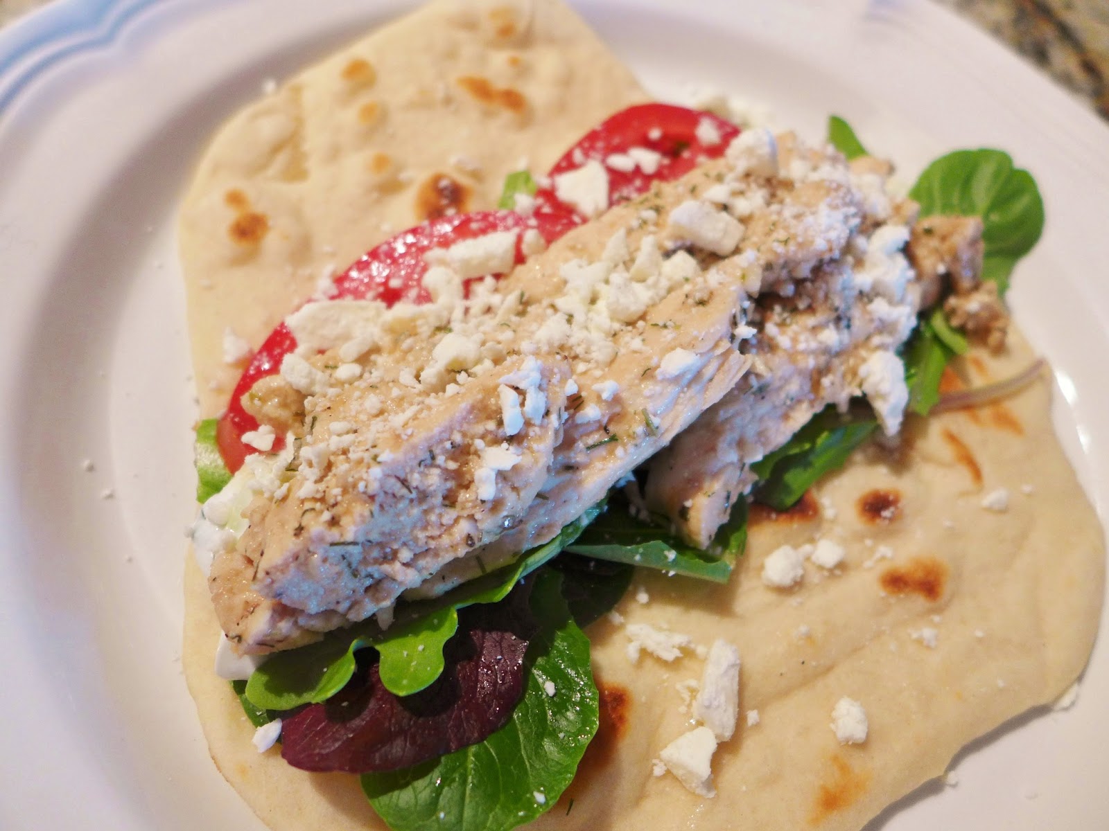 Dimples & Delights Chicken Gyros & Homemade Soft Pita Bread