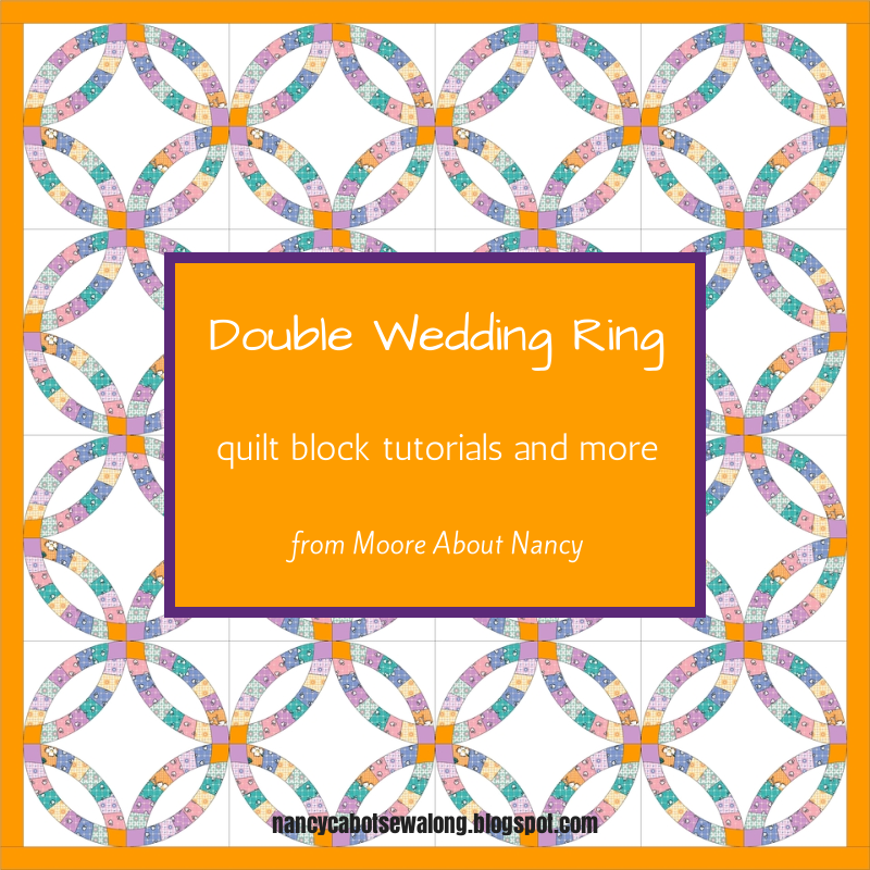 Moore About Nancy Double Wedding Ring quilt block