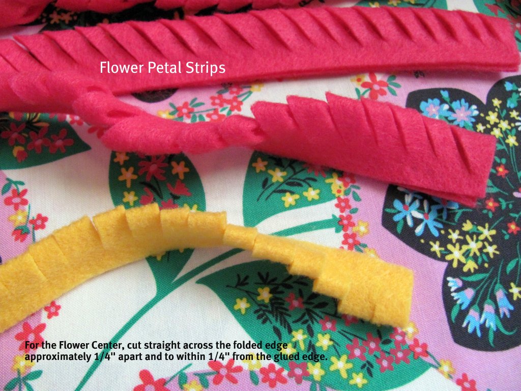 sewVery Felt Fabric Flower Tutorial