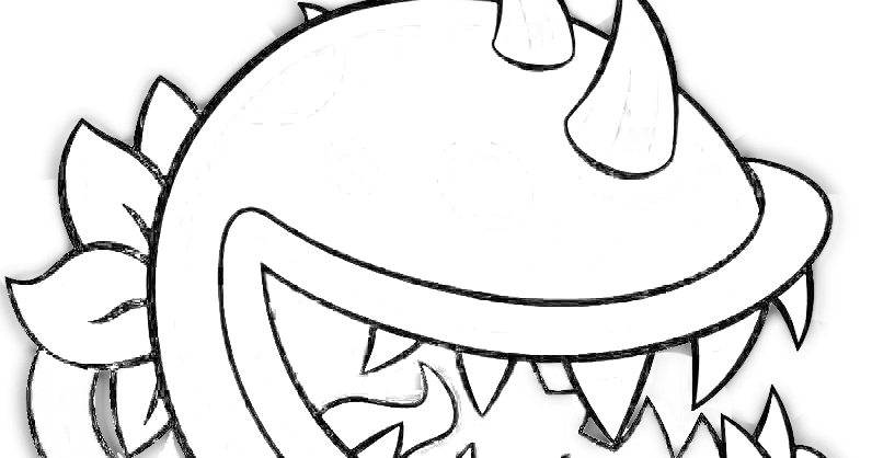 Plantas Vs Zombies Para Colorear Para A Plants Vs Zombie