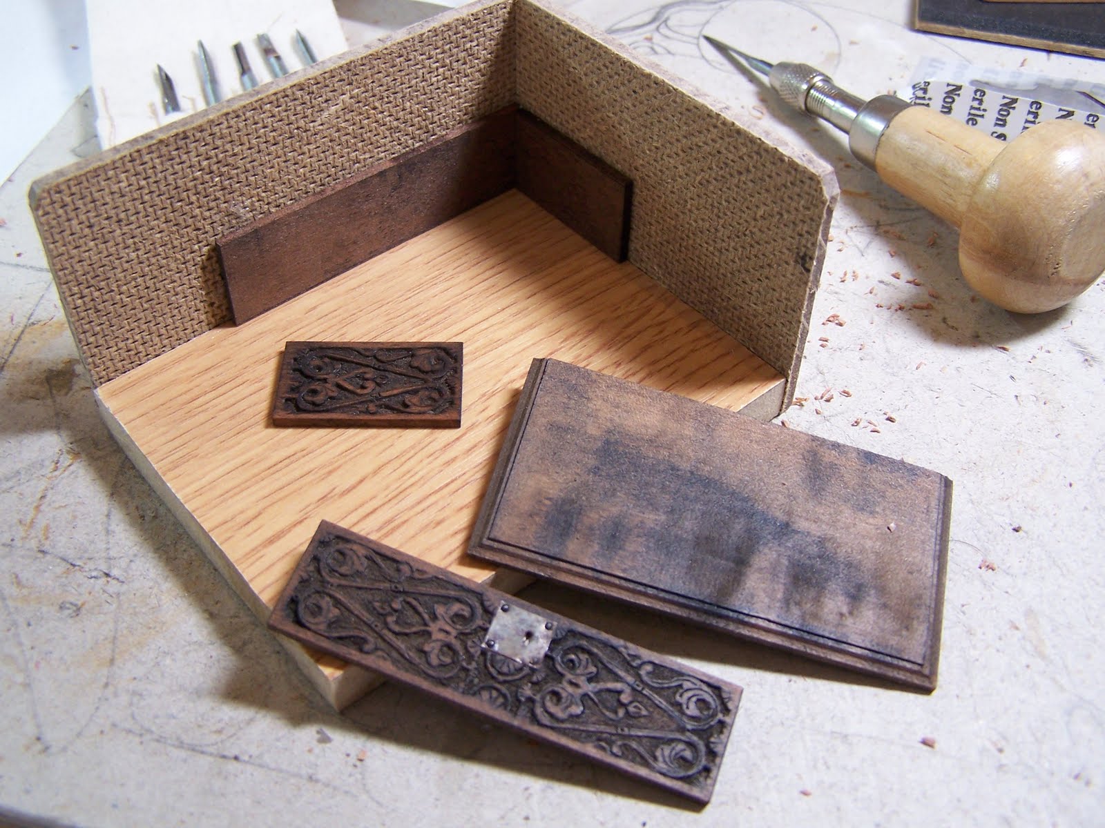 Jeff's Miniatures Wood carving